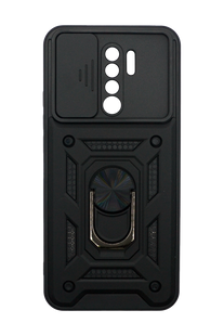Чехол Camshield Serge Ring for Magnet для Xiaomi Redmi 9 black противоударный шторка/защита камеры