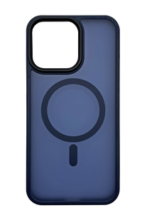 Чохол Fibra Metal Buttons with MagSafe для iPhone 15 Pro Max deep navy