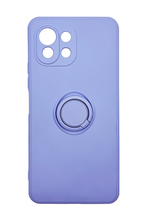 Чехол (TPU) Candy Ring для Xiaomi Mi 11 Lite 5G/11 Lite NE lilac Full Camera