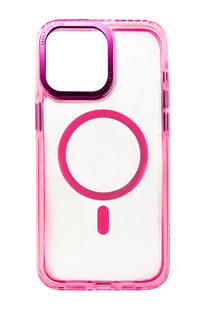 Чохол TPU Fluorescent Strip with MagSafe для iPhone 15 Pro Max shine pink