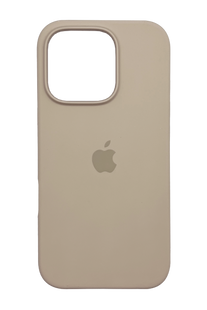 Силіконовий чохол Full Cover для iPhone 16 Pro light gold