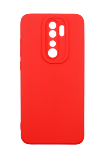 Силіконовий чохол SMTT для Xiaomi Redmi Note 8 Pro red Full Camera