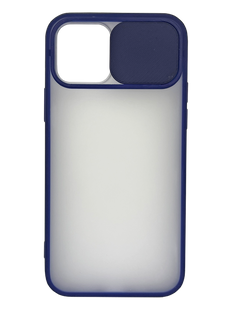 TPU чохол Camshield mate для iPhone 12/12Pro blue шторка/захист камери