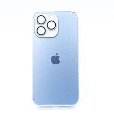 Чохол TPU+Glass sapphire matte case для iPhone 14 Pro Max sierra blue