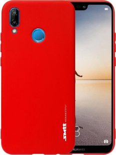 Силиконовый чехол SMTT для Huawei P20 red