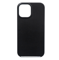 Накладка Grainy Leather для iPhone 12 Pro Max black под кожу