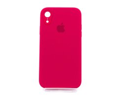 Силіконовий чохол Full Cover Square для iPhone XR rose red Full Camera