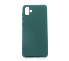 Силиконовый чехол Soft Feel для Samsung A04 forest green Candy