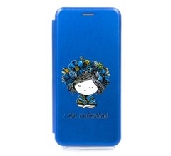 Чохол книжка Original шкіра MyPrint для Samsung A03 Core blue (I Am Ukrainian)