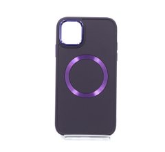 TPU чохол Bonbon Metal Style with MagSafe для iPhone 11 dark purple
