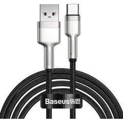 USB кабель Baseus Cafule Metal Type-C 66W 2m black