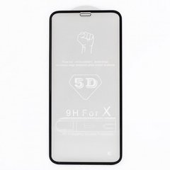 Захисне 5D скло Full Glue для iPhone X black SP