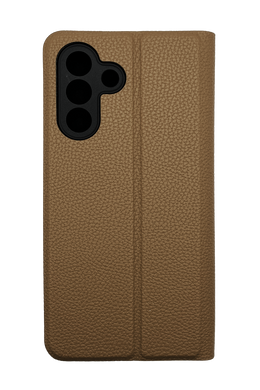 Чохол книжка FIBRA (рельєф) для Samsung A26 brown Full Camera