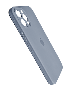 Силіконовий чохол Full Cover для iPhone 12 Pro lavender gray Full Camera