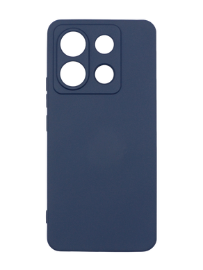 Силиконовый чехол SMTT для Xiaomi Redmi Note 13 Pro 5G dark blue Full Camera с микрофиброй