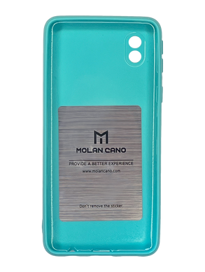 Силіконовий чохол Molan Cano Glossy для Samsung A01 Core light green