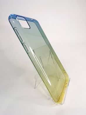 Силиконовый чехол Gradient Design для Huawei Y5p/Honor 9S green yellow