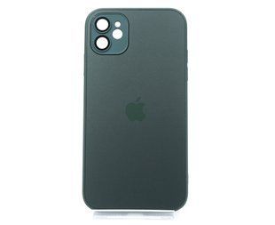 Чехол TPU+Glass sapphire matte case для iPhone 11 cangling green