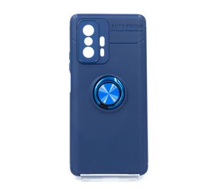 Накладка TPU Deen ColorRing для Xiaomi Mi 11T/11T Pro blue/blue під магнітний утримувач