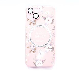 TPU+PC чохол Secret Garden with MagSafe для iPhone 14 pink