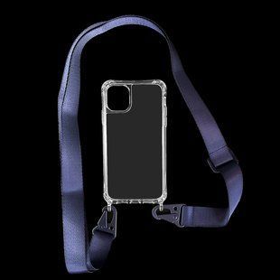 Чохол WAVE Clear with Strap для iPhone 11 clear/midnight blue