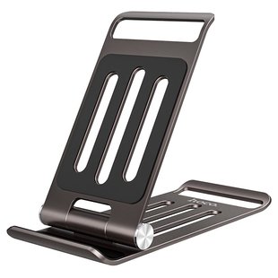 Держатель настольный Hoco PH49 Elegant metal folding desktop holder gray