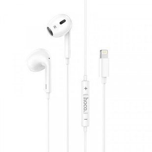 Навушники Hoco M1 Max crystal earphones for Lightning with mic white