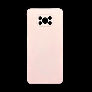 Силиконовый чехол Candy Full Camera для Xiaomi Poco X3 NFC/Poco X3 Pro pink sand