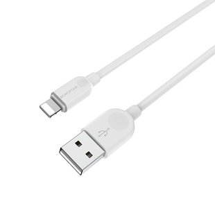 USB кабель Borofone BX14 LinkJet Lightning 2.4A/1m white