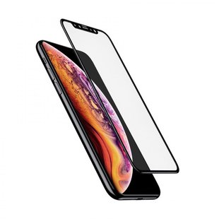 Защитное 5D стекло для iPHONE X black тех.пак.