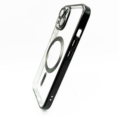 Чехол Metal Matte with MagSafe для iPhone 15 black Full Camera