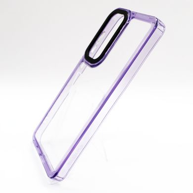 Чехол TPU+PC Colorside для Samsung S24 clear/purple