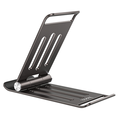 Тримач настільний Hoco PH49 Elegant metal folding desktop holder gray