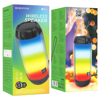 Колонка Borofone BR25 crazy sound colorful luminous black