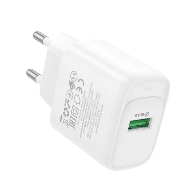 Сетевое зарядное устройство Hoco C140A Smart single port QC3.0 charger 18W (QC/ECP/AFC) white