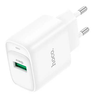 Сетевое зарядное устройство Hoco C140A Smart single port QC3.0 charger 18W (QC/ECP/AFC) white