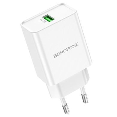 Сетевое зарядное устройство Borofone BN5 Sunlight QC3.0 18W 1USB + Cable Micro 1m white
