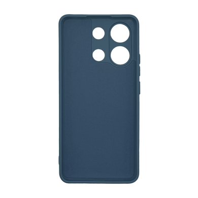 Силиконовый чехол Full Cover для Xiaomi Redmi Note 13 4G navy blue Full Camera