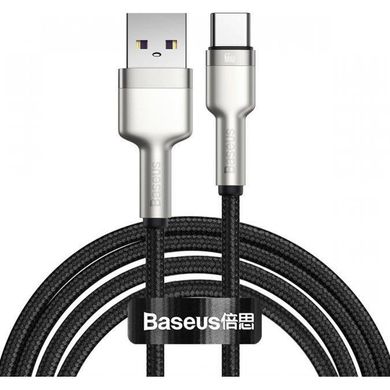 USB кабель Baseus Cafule Metal Type-C 66W 2m black
