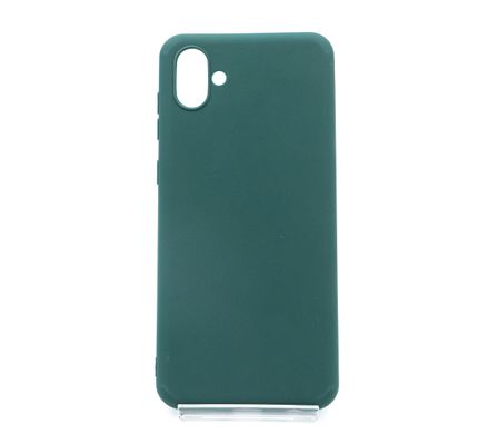 Силіконовий чохол Soft Feel для Samsung A04 forest green Candy