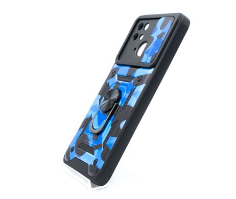 Чохол Camshield Serge Ring for Magnet Camo для Xiaomi Redmi 10C army blue протиударний
