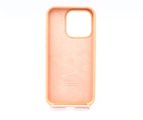 Силіконовий чохол Full Cover для iPhone 15 Pro peach