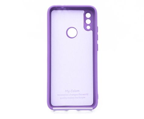 Силиконовый чехол Full Cover для Xiaomi Redmi Note 7/Note 7 Pro/Note 7S purple My color Full Camera