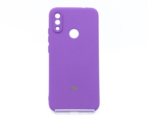 Силіконовий чохол Full Cover для Xiaomi Redmi Note 7/Note 7 Pro/Note 7S purple My color Full Camera