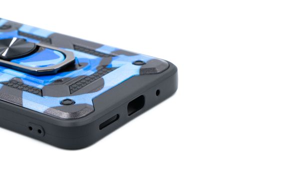 Чохол Camshield Serge Ring for Magnet Camo для Xiaomi Redmi 10C army blue протиударний