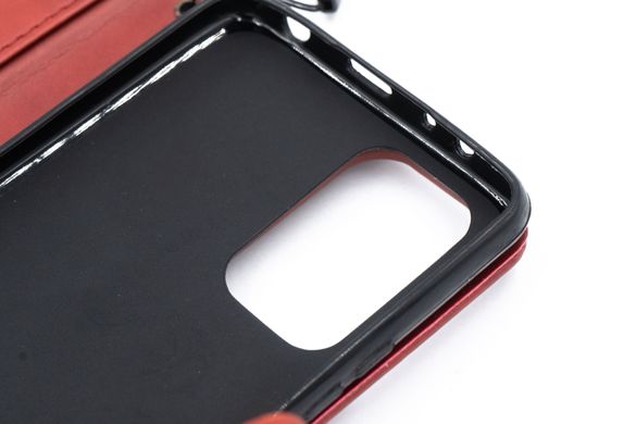 Чохол-книжка шкіра для Xiaomi Redmi Note 10Pro red Getman Gallant PU