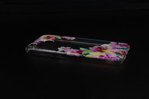Силіконовий чохол MyPrint для Xiaomi Redmi 4X pink flowers (d/u)