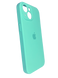 Силиконовый чехол Full Cover для iPhone 15 azure (marine green) Full Camera