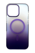 Чехол Fibra Shock-Proof with MagSafe для iPhone 16 Pro Max clear/deep purple