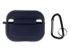 Чохол for AirPods Pro 3 силіконовий midnight blue з мікрофіброю